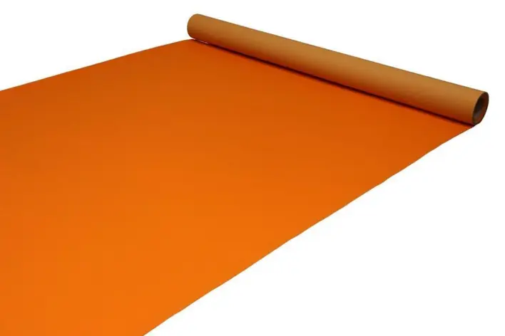 Mässmatta - Orange löpare i nålfilt