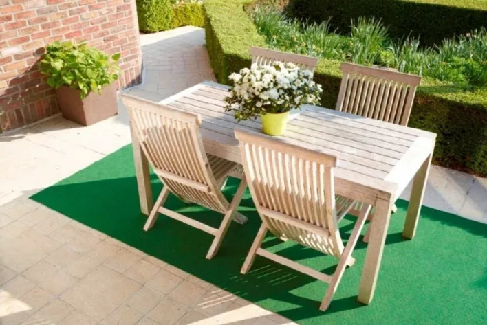 Cricket grön nålfilt med noppor (Gräs)