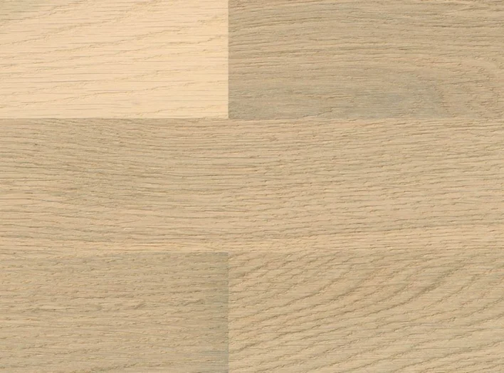 3-stavs parkettgolv - Ek Ljus vit lack - RESTPARTI