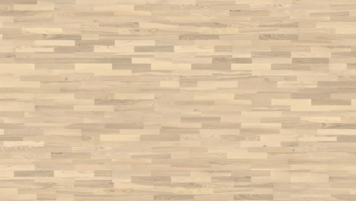 3 stavs parketgulv - Ask Favorit hvid lak - RESTPARTI