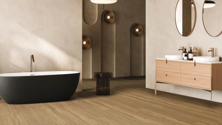 DISANO Plankgolv LifeAqua XL, Berglärk cognacbrun