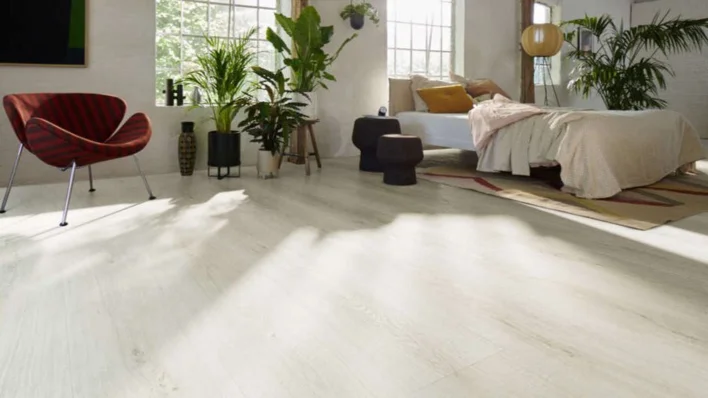 DISANO Plankegulv LifeAqua, Eg Sheffield cremehvid