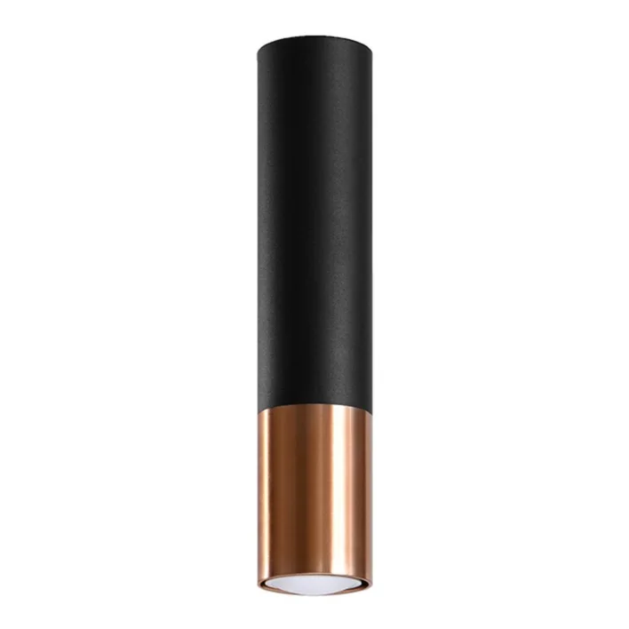 Loftslampe LOOPEZ sort/kobber - RESTSALG