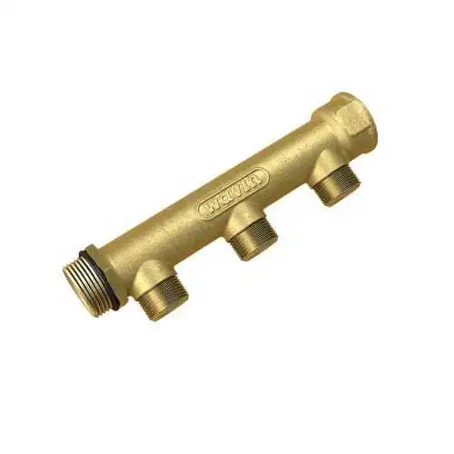 Wavin 3/4" fördelarrör 3 uttag 1/2" Centrumavstånd 50 mm.
