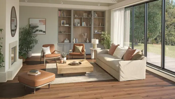 Elegance Rigid 55 Plank, Delicate Oak Brown