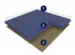DLW Uni Walton linoleum, Ocean Blue