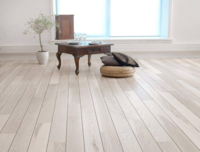 Ask Rustik Vit Mattlack - Skeppsplanka med svart fog