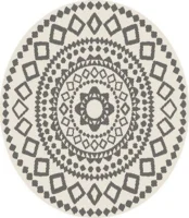 Rund utomhusmatta, Ornament Night Ø 200 cm - RESTPARTI