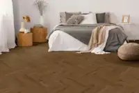 Meltex Dryback vinylgolv, Mörkt fiskbensmönster