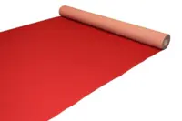 Mässmatta - bordeauxröd löpare i nålfilt