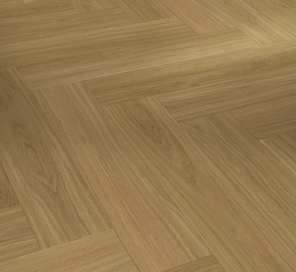 Parador Vinyl Trendtime 3 Sillben - Ek Oxford karamellbrun, sidenmatt struktur