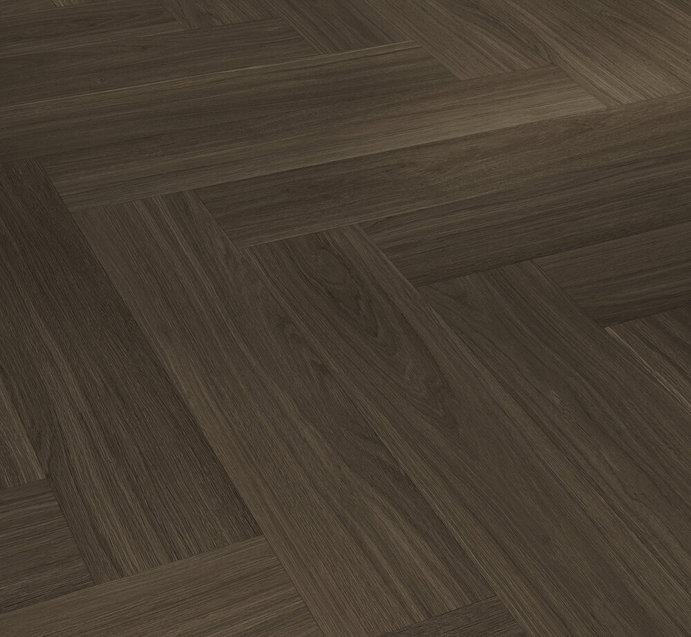 Parador Vinyl Trendtime 3 Sillben - Ek Oxford mörkbrun, Sidenmatt struktur