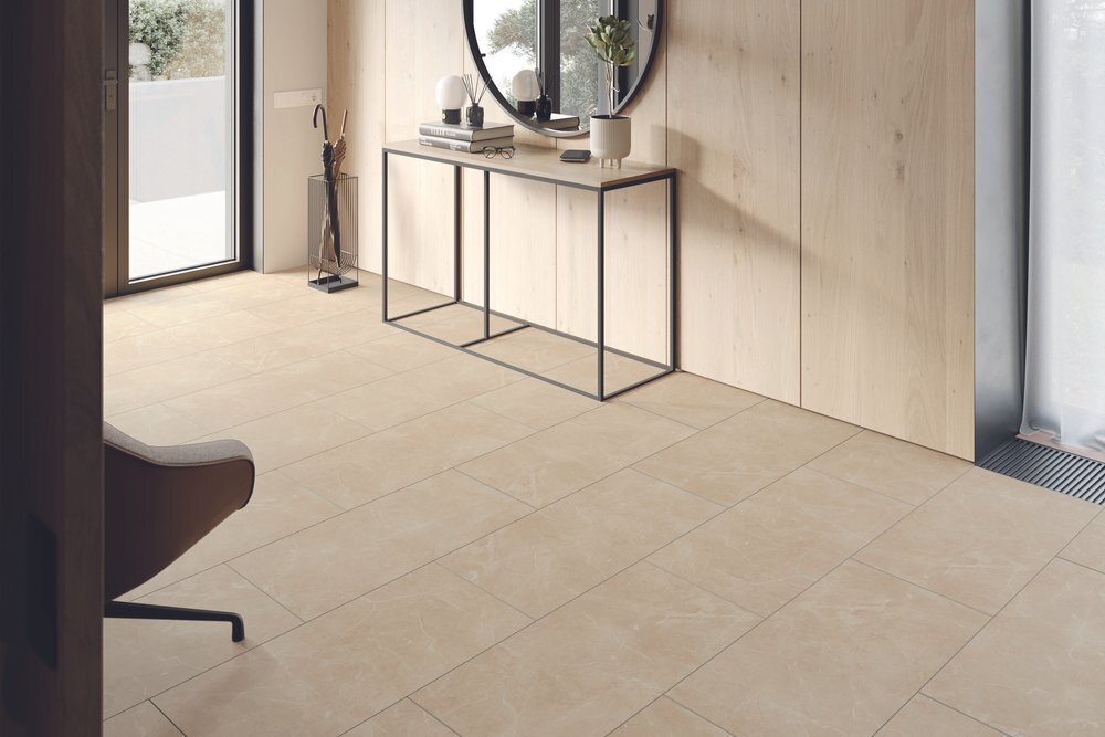 SPC vinyl klickgolv - P2911 Botticino Classico Light platta